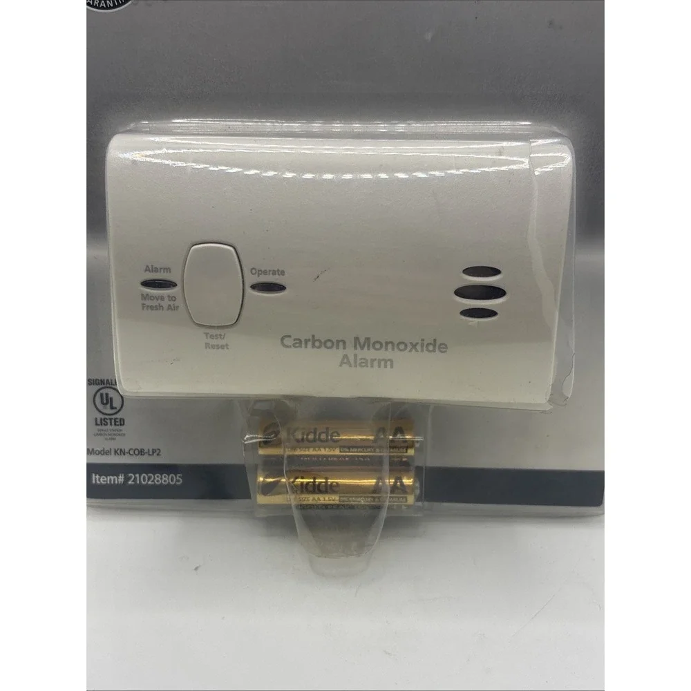 Kidde Battery Operated Carbon Monoxide Life Saving Alarm - White - NEW